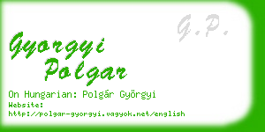 gyorgyi polgar business card