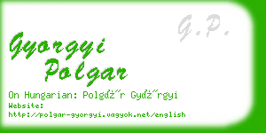 gyorgyi polgar business card